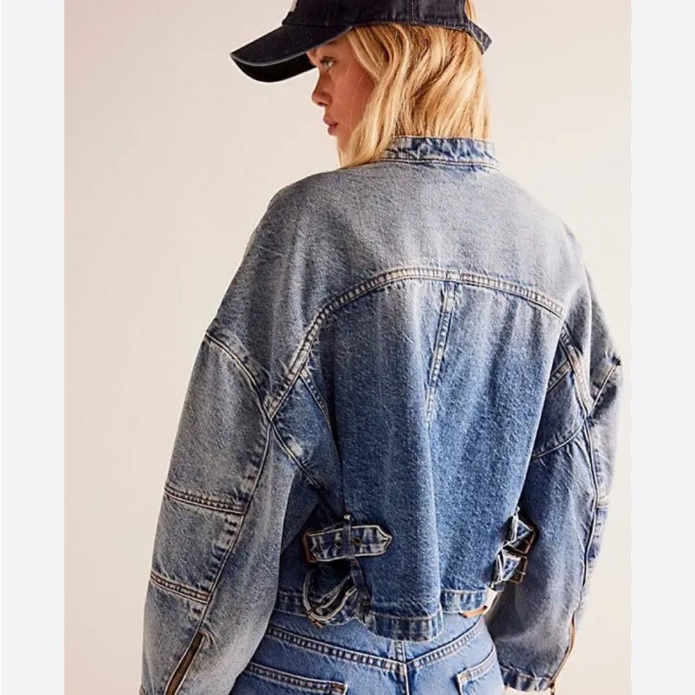 We The Free Blue Jean Jackets *NEW WITHOUT TAGS* - Picture 8 of 9